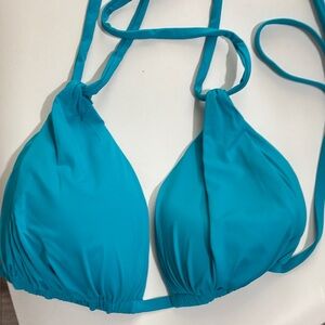 La Blanca Turquoise Triangle Bikini Top